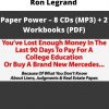 Ron Legrand – Paper Power – 8 Cds (mp3) + 2 Workbooks (pdf)
