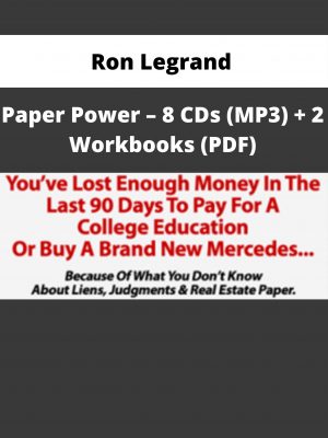 Ron Legrand – Paper Power – 8 Cds (mp3) + 2 Workbooks (pdf)
