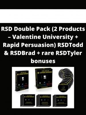 Rsd Double Pack (2 Products – Valentine University + Rapid Persuasion) Rsdtodd & Rsdbrad + Rare Rsdtyler Bonuses
