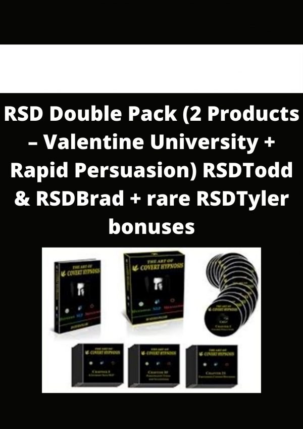 Rsd Double Pack (2 Products – Valentine University + Rapid Persuasion) Rsdtodd & Rsdbrad + Rare Rsdtyler Bonuses