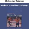 A Primer In Positive Psychology By Christopher Peterson