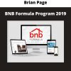 Brian Page – Bnb Formula Program 2019