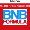 Brian Page – The Bnb Formula Program 2018