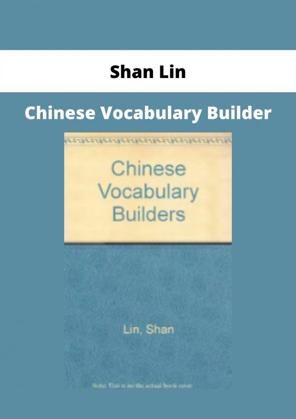 Chinese Vocabulary Builder By Shan Lin