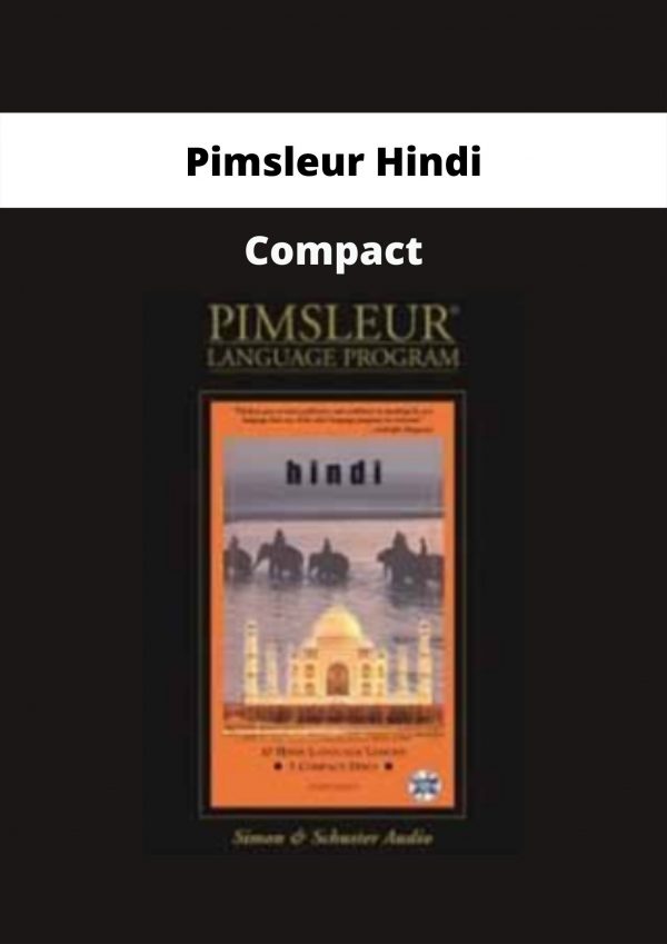 Compact By Pimsleur Hindi