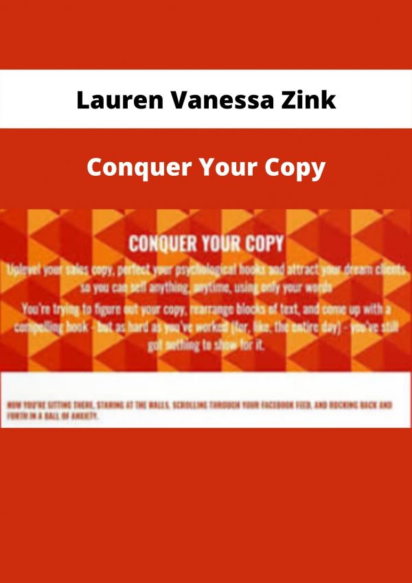 Conquer Your Copy By Lauren Vanessa Zink