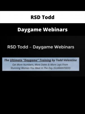 Daygame Webinars By Rsd Todd