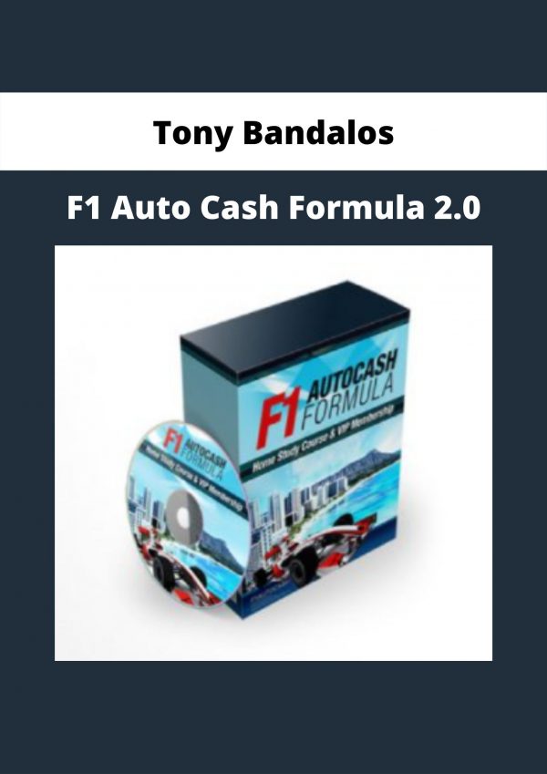 F1 Auto Cash Formula 2.0 From Tony Bandalos