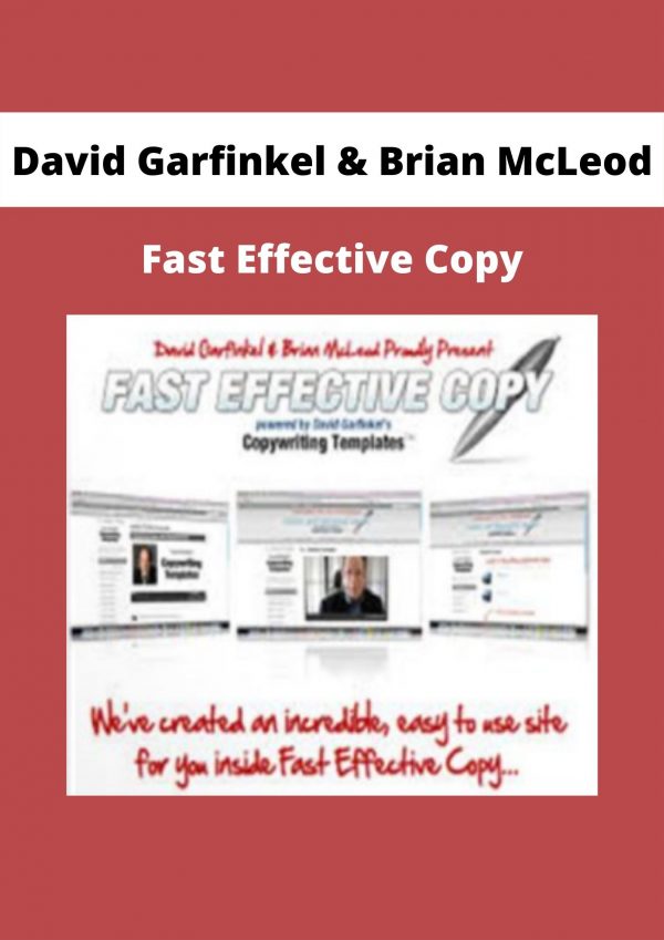 Fast Effective Copy From David Garfinkel & Brian Mcleod