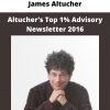James Altucher – Altucher’s Top 1% Advisory Newsletter 2016