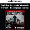 Louie Simmons – Training Secrets Of Westside Barbell – Benchpress Secrets