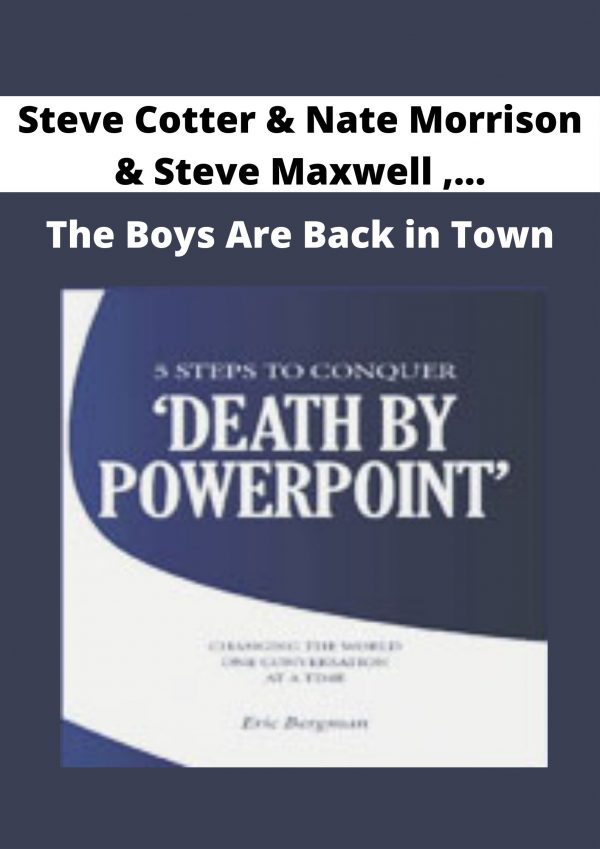 Steve Cotter & Nate Morrison & Steve Maxwell & Mike Mahler – The Boys Are Back In Town