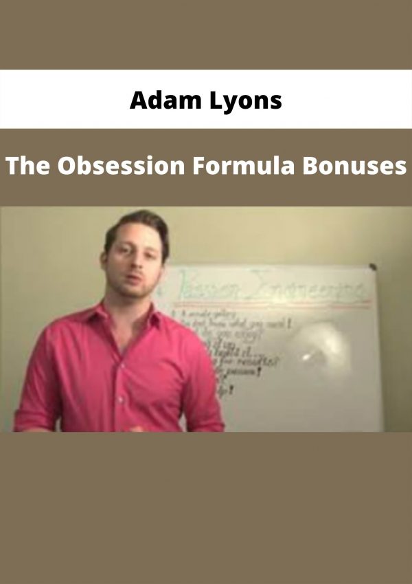 The Obsession Formula Bonuses By Adam Lyons