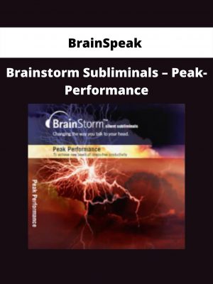 Brainspeak – Brainstorm Subliminals – Peak-performance
