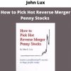 How To Pick Hot Reverse Merger Penny Stocks By John Lux