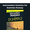 Intermediate Statistics For Dummies Rumsey