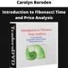 Introduction To Fibonacci Time And Price Analysis By Carolyn Boroden