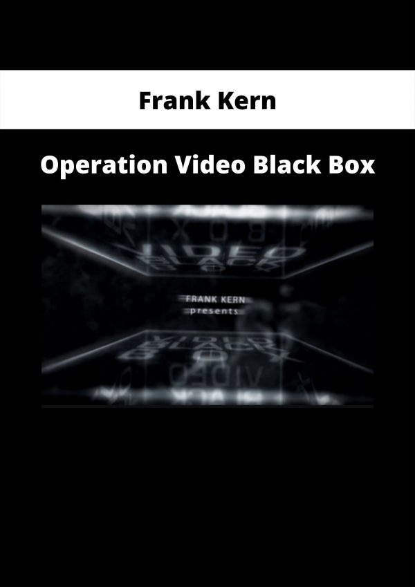 Operation Video Black Box By Frank Kern