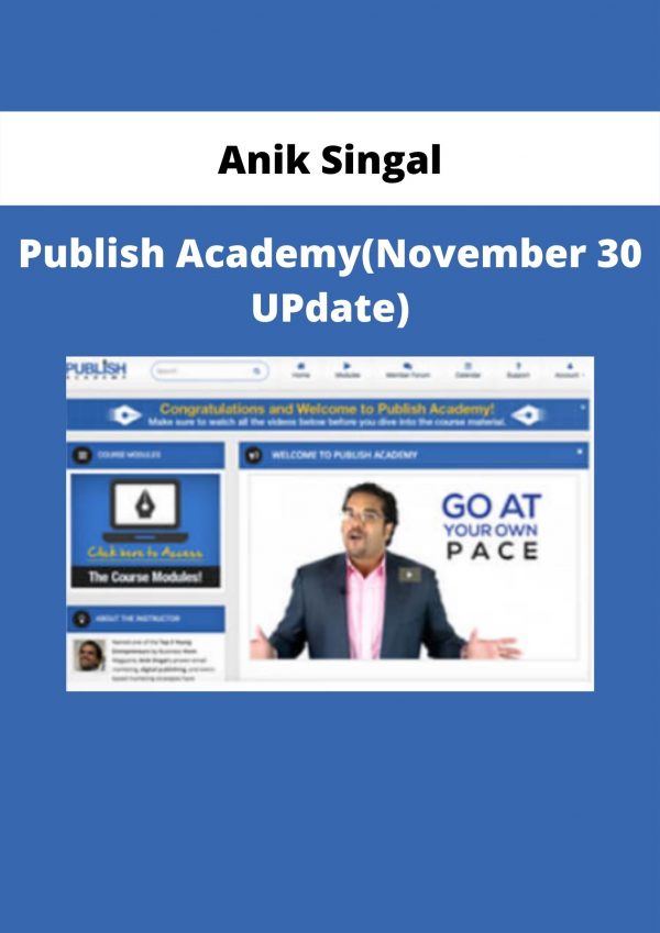 Publish Academy(november 30 Update) By Anik Singal