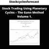 Stockcyclesforecast – Stock Trading Using Planetary Cycles – The Gann Method Volume 1.