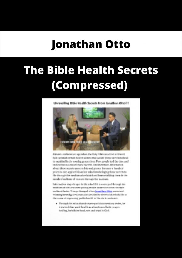The Bible Health Secrets (compressed) By Jonathan Otto