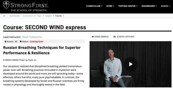 Pavel Tsatsouline – Strongfirst – Second Wind Express