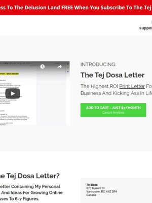 Tej Dosa – The Tej Dosa Letter