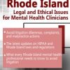 Susan Lewis – Rhode Island Legal and Ethical Issues for Mental Health Clinicians