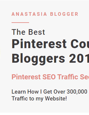 Anastasia Blogger – Pinterest SEO Traffic Secrets 2019