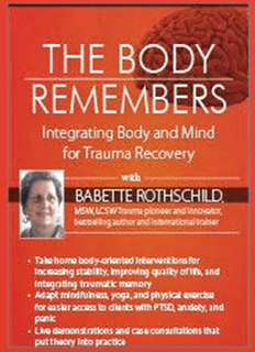 Babette Rothschild – The Body Remembers