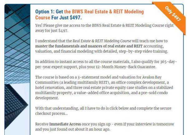 BreakingIntoWallStreet – Real Estate and REIT Modeling Course