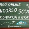 Concorso Scuola Secondaria di secondo grado – Corso online