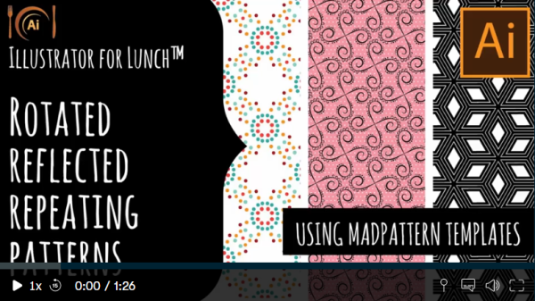 Illustrator for Lunch™ – Complex Rotated Repeating Patterns Made Easy – Using MadPattern