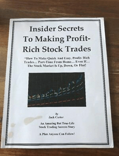 Jack Carter – Insider Secrets to Making Profit-Rich Stock Trades