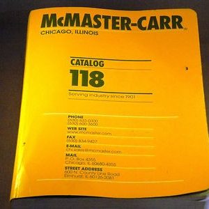 McMaster-Carr Complete Catalog #118