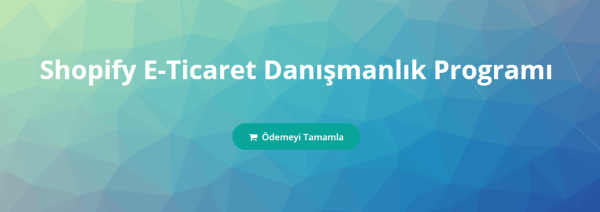 Shopify E-Ticaret Danışmanlık Programı