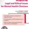 Susan Lewis – Maine Legal and Ethical Issues for Mental Health Clinicians