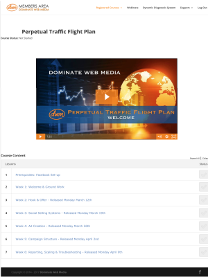 Dominate Web Media University – Perpetual Traffic Flight Plan